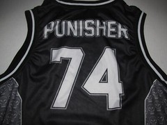 Marvel The Punisher #74 Basketball Jersey Size Small