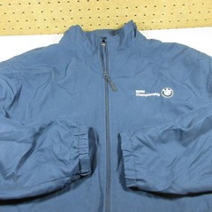 Greg Norman mens solid navy BMW Championship mesh lined winbdreaker jacket L EUC