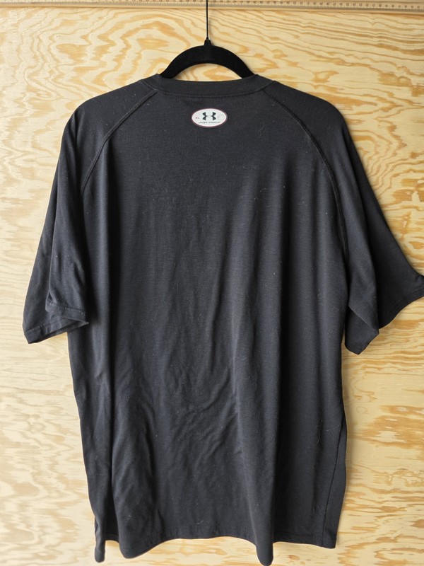 Under Armour Mens Heat Gear Shirt. Xl Black Heathered Short-sleeved gallery