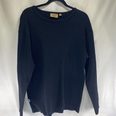 Minus 33 100% Superfine Merino Wool Long Sleeve Thick Black Top Mens Large
