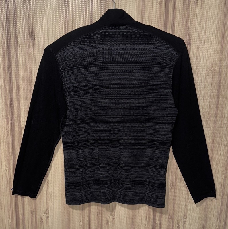 SMARTWOOL Classic Thermal Merino Base Layer 1/4 Zip Men’s 2XL BLACK COLOR SHIFT gallery