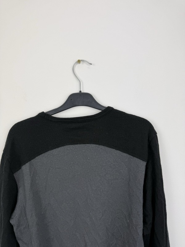 Icebreaker Bodyfit 260 Shirt Mens M Grey Black Merino Wool Base Layer Hiking gallery