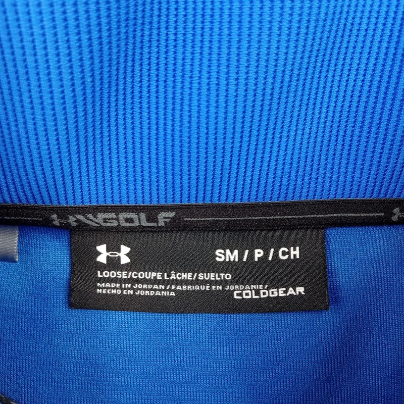 Under Armour Pullover Mens Small Blue ColdGear Long Sleeve Golf Top 1329832 gallery