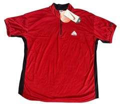 NWT Vintage Nike ACG Shirt Mens XXL Red Black 1/4 Zip 90s Tech F.I.T Training