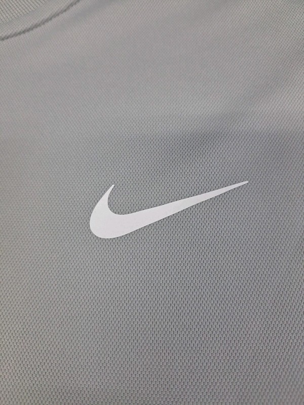 Nike Mens Short Sleeve Two Button Up Baseball Style Jersey/Shirt Grey Large#6702 gallery