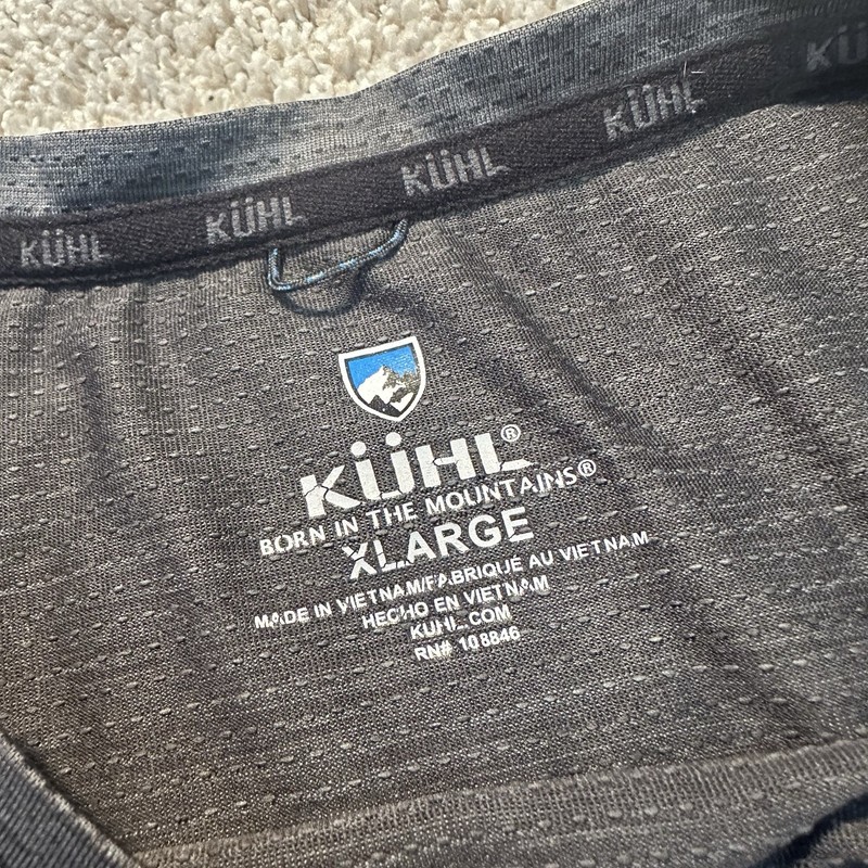 Kuhl Engineered Crew Shirt XL Charcoal Gray Performance Hiking Athletic Outdoor gallery