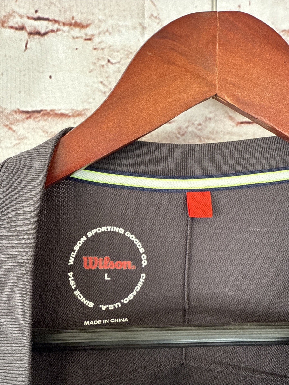 Wilson The Newport Pro Activewear Tennis Pocket Tee - Dark Grey - Large gallery