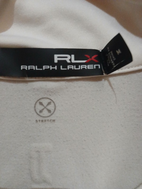 RLX Ralph Lauren Quarter Zip Pullover Mens Size M White Performance Golf Shirt gallery