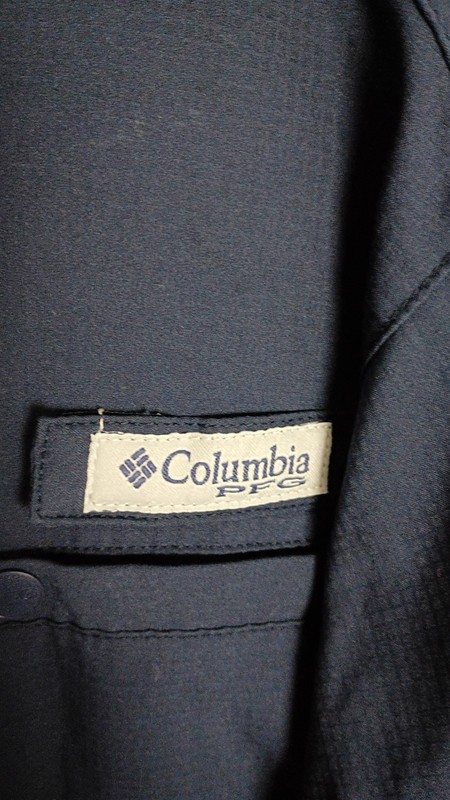 Columbia Tamiami PFG Blue Mens Sz S Omni Shade Outdoors Roll Tap Shirt Vented gallery
