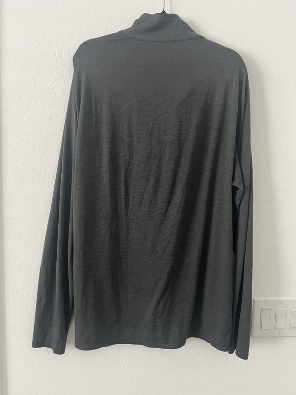 Vuori Ease Performance Half Zip 2.0 Men’s XXL Charcoal Heather Pullover Stretch gallery