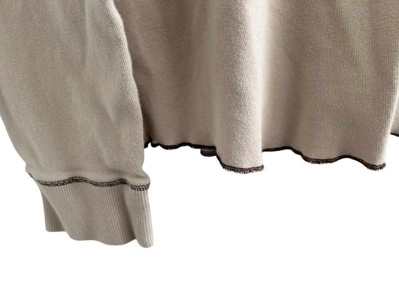 Y2K Nike Beige Pullover Mens 1/4 Button Long Sleeve Embroidered Logo Swoosh XL gallery