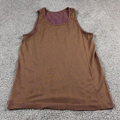 Lululemon Tank Top Shirt Mens Small Brown Training Performance Stretch Gym