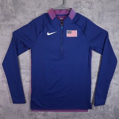 NIKE 2021/2023 USA International Team Pro Elite Half Zip Jacket Mens SMALL