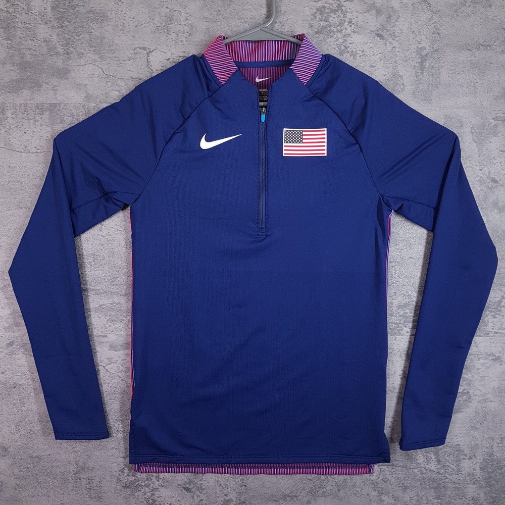 NIKE 2021/2023 USA International Team Pro Elite Half Zip Jacket Mens MEDIUM TALL