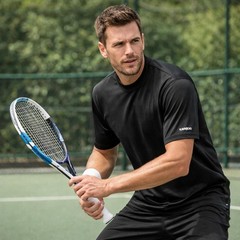 Karbon Men’s Moisture Wicking Athletic Tee – Black – Size 3XL