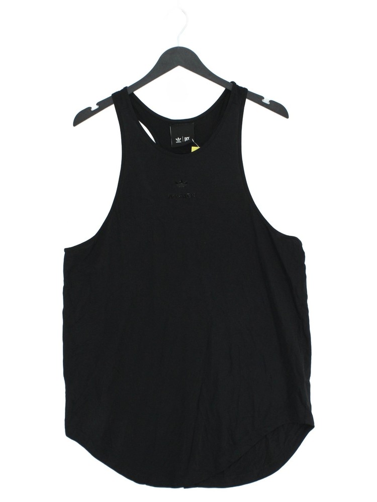 Adidas & Ivy Park Men's T-Shirt L Black 100% Other Sleeveless Round Neck Basic