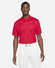 Nike DRI FIT Victory Short Sleeve Golf Polo Shirt Red Size Medium *Imperfect*
