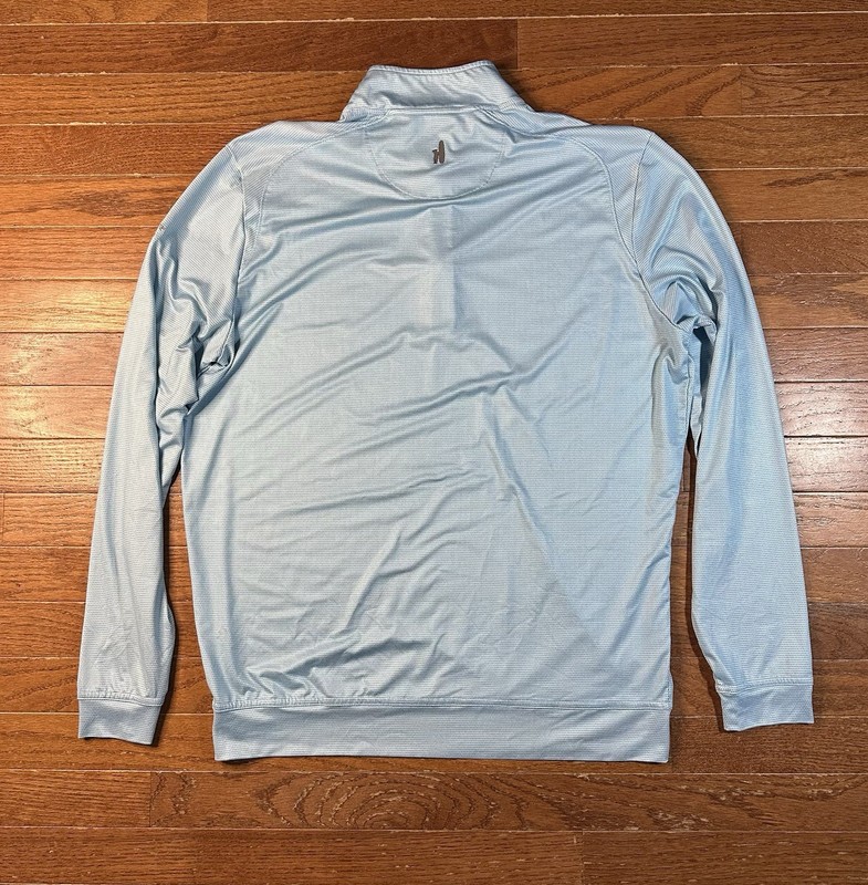 Johnnie O Pullover Performance Sheldon Quarter Zip Stretch Aqua Medium Golf Logo gallery