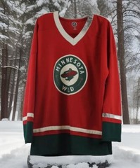 Men’s NHL Apparel Minnesota Wild #11 Zach Parise Away Hockey Jersey Size Medium