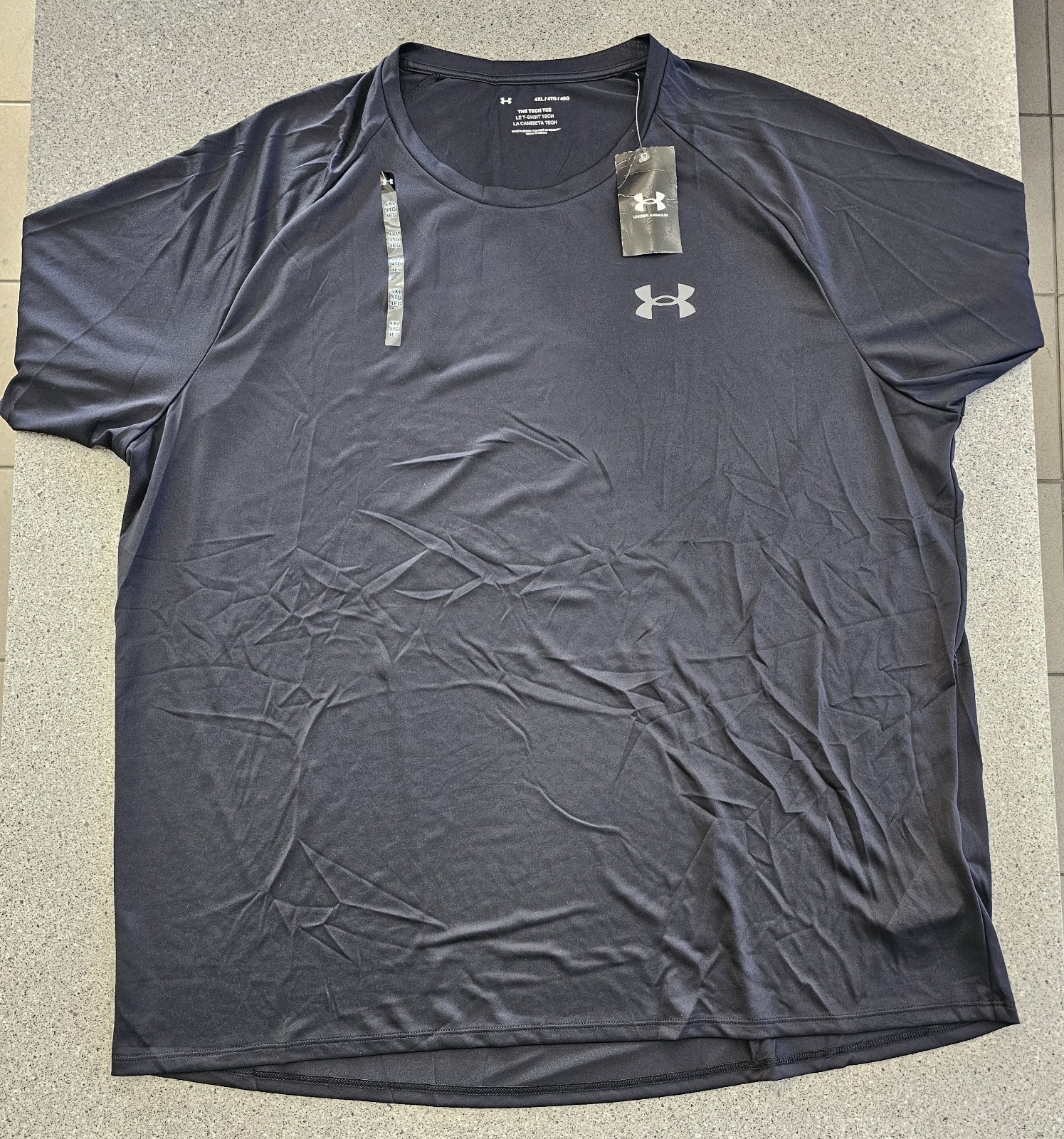 NWT Under Armour Tech Tee Men’s 4XL 4X Big Loose Fit Short Sleeve Shirt gallery