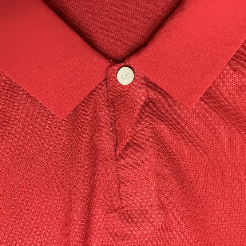 Nike Golf Tiger Woods Velocity Max Embossed Polo 716715 687 Sunday Red Sz L gallery
