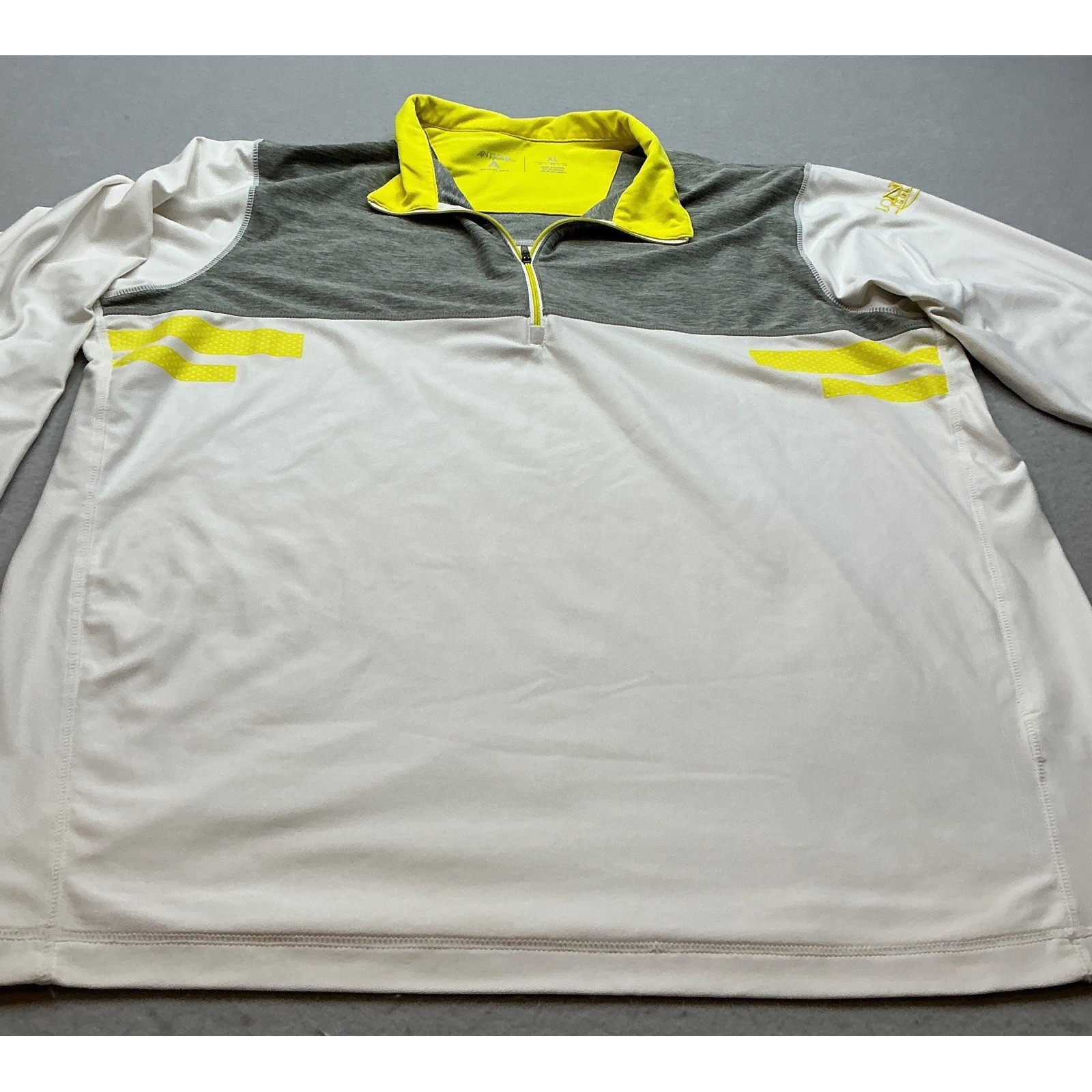Performance 1/4 Zip Pullover Neon Colorblock Athletic Top XL Active gallery