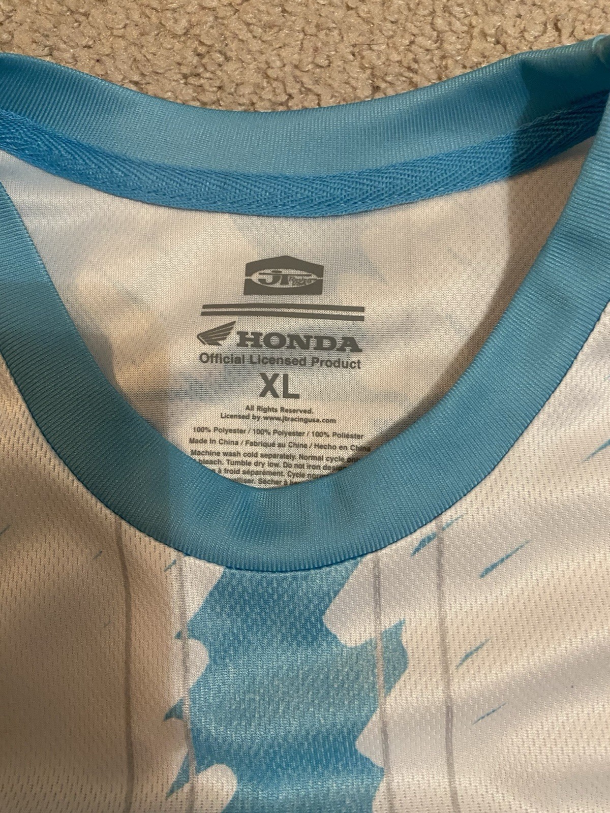 Mens Xl Blue/White Honda Motocross JT Racing/Argentina Jersey gallery