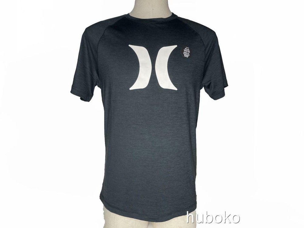 HURLEY Men's Active Crew Neck T-Shirt Medium Black / Dark Gray Heather NWT
