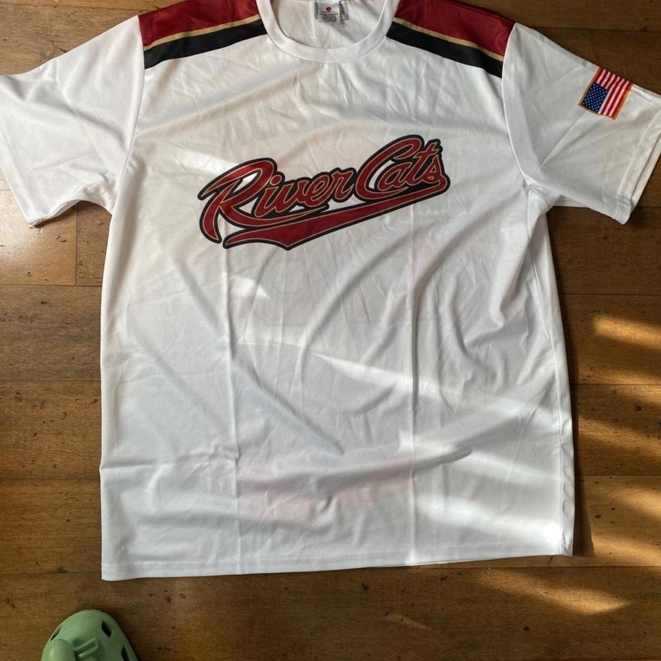 Harrison River Cats white baseball jersey Size XL gallery