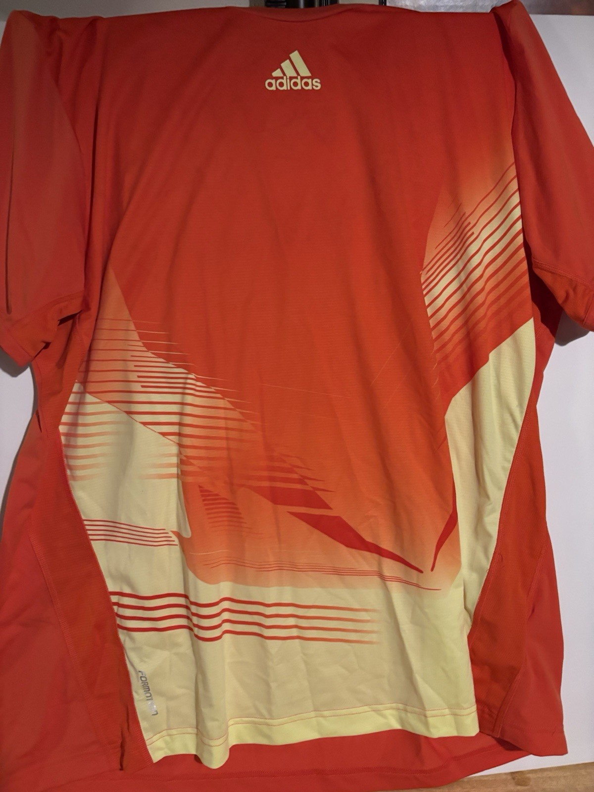 Adidas AdiZero ForMotion Tennis Crew Shirt Men's XXL Orange Yellow gallery