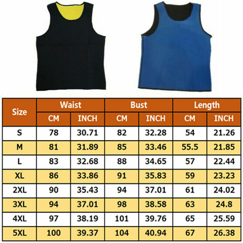S-5XL Neoprene Thermo Men Waist Shaper Sweat FAJA Thermal Trainer Underwear Vest gallery