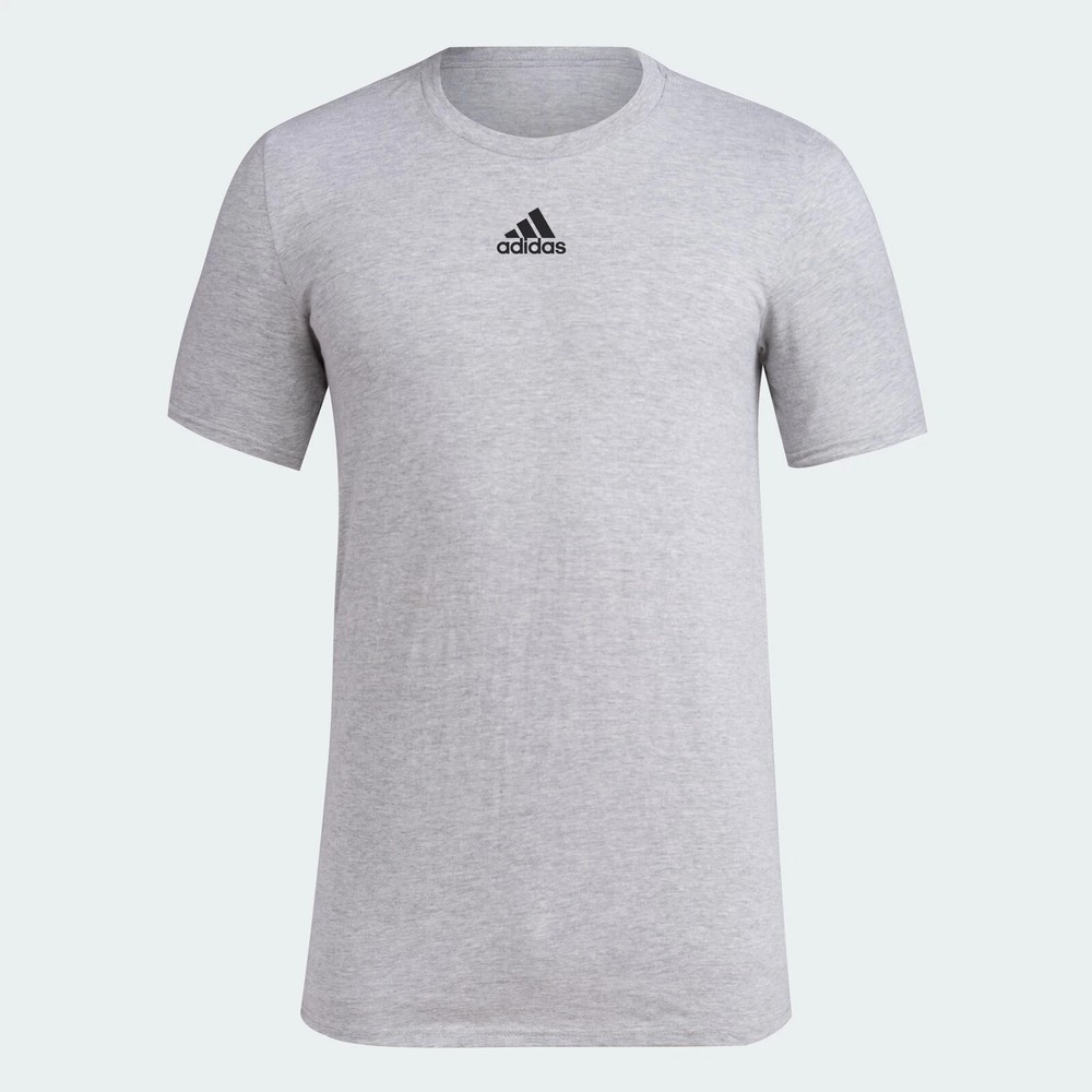 adidas Men's Short Sleeve Pregame Badge of Sport Tee | Size - Large | Gray | NWT