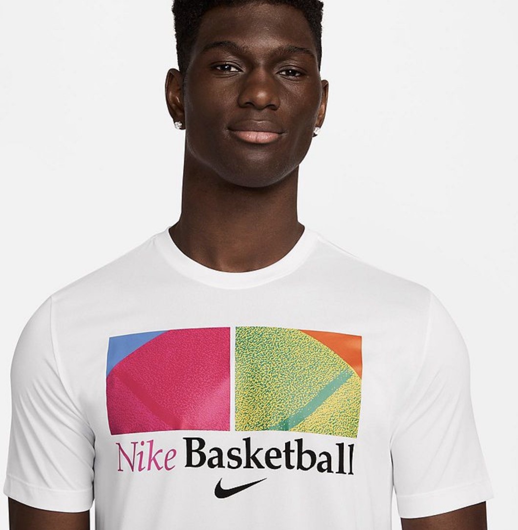 Nike Men's White Multi Dri-FIT Basketball T-Shirt (HJ3354-100) Size M - NWT gallery