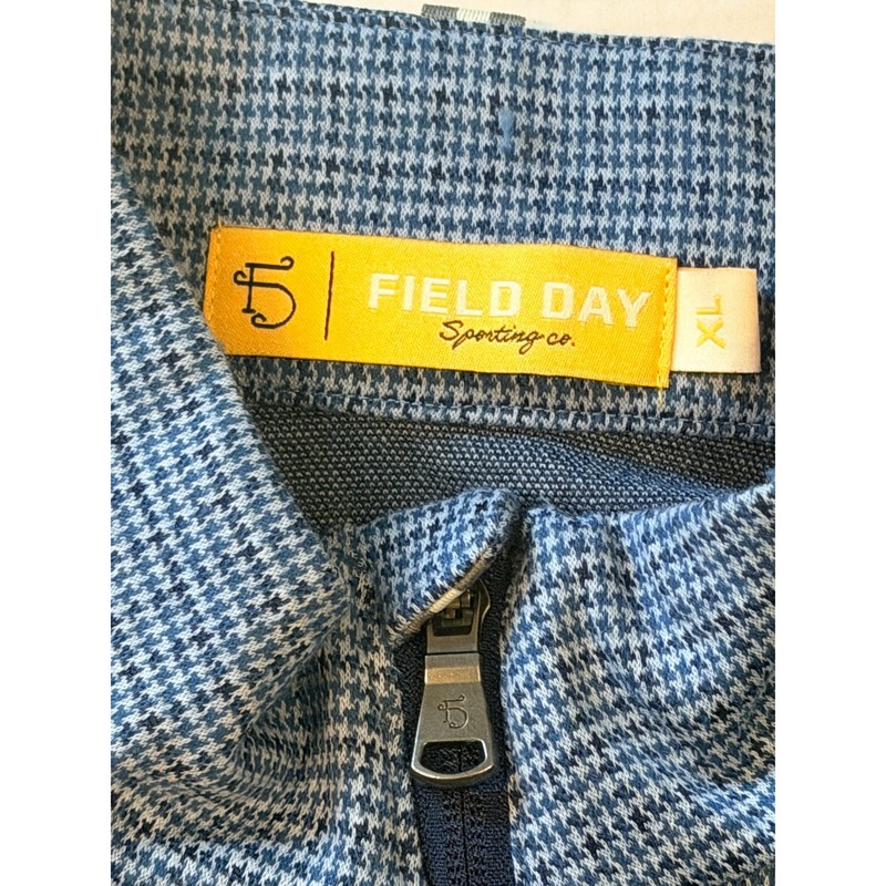 Field Day Sporting Co Blue 1/4 Zip Pullover Men's TX Tall XL Performance Golf gallery