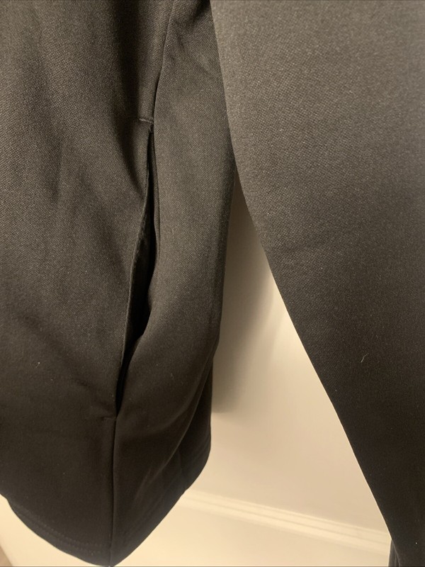 Callaway Black Quarter Zip Pullover w/Zip Pocket Jacket Warm Light Sz Large Golf gallery