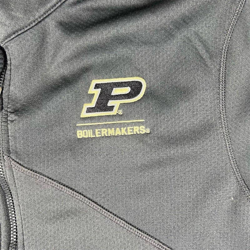 Purdue Boilermakers 1/4 Zip Pullover Jacket Nike Dri-FIT Gray Mens L gallery