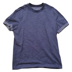 Lululemon Roll Out Crew Short Sleeve Shirt Mens Medium Hero Blue Athleisure