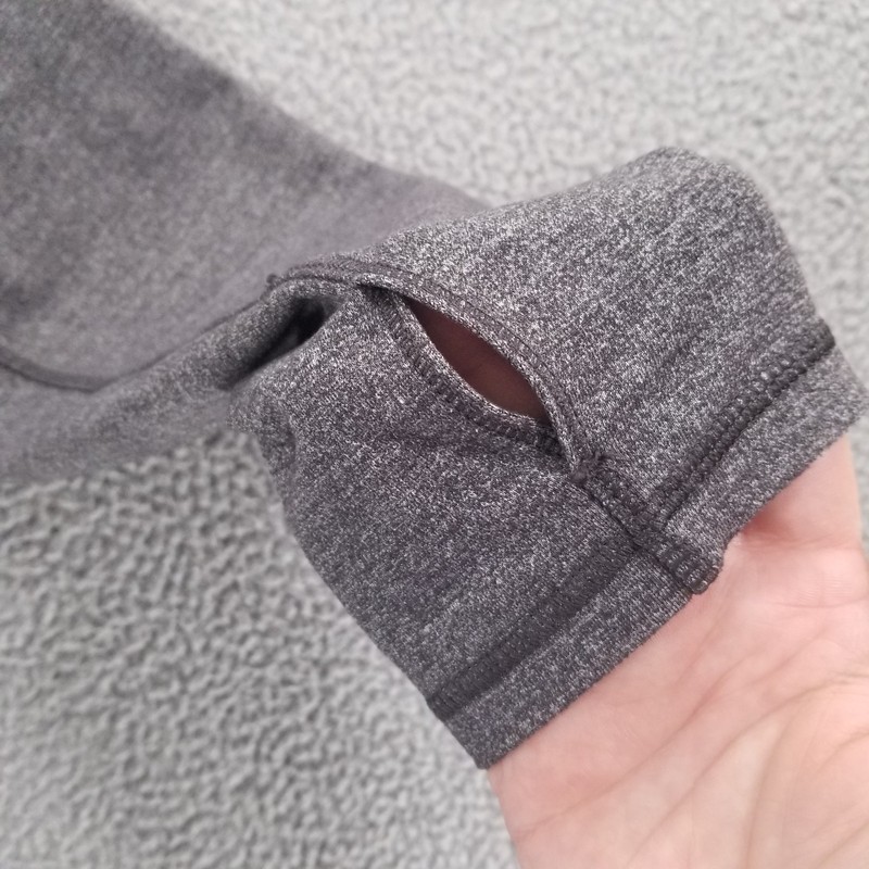 Lululemon Pullover Medium Grey Thumb Holes Midlayer Running Crew Surge Warm gallery