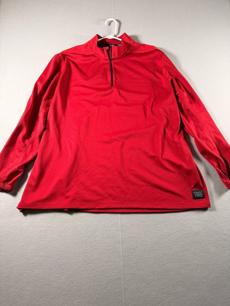 Nike Golf Dri-Fit Men's 1/4 Zip Pullover Red