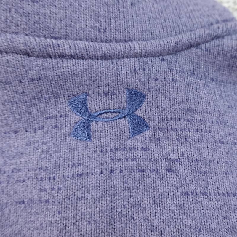 NEW Under Armour Pullover Mens S Blue Henley 1/4 Zip Fleece Sweatshirt Sweater gallery