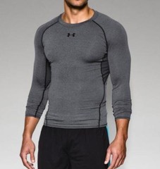 Under Armour Men’s HeatGear Armour Long Sleeve Compression Shirt 1257471 Carbon