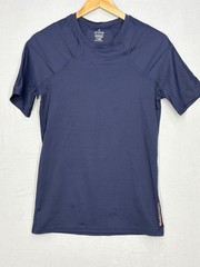 Tommie Copper Training Shirt Mens Blue Shoulder Centric Support Short Sleeve L