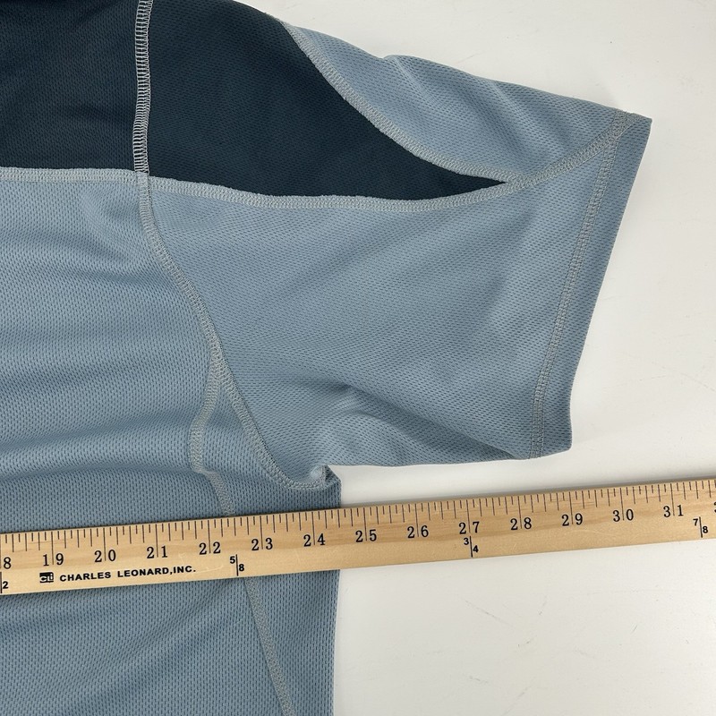 LL Bean 1/4 Zip Pullover Mens XL Blue Performance Short Sleeve Shirt Hiking gallery
