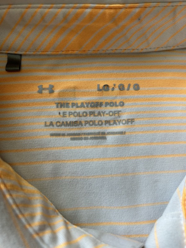 Under Armour The Playoff Polo Men's Large L Performance Golf Polo Neon Orange gallery