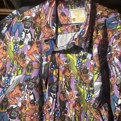 RSVLT Men’s Hawaiian Shirt Randy Savage WWE Wrestling Legends, 3XL