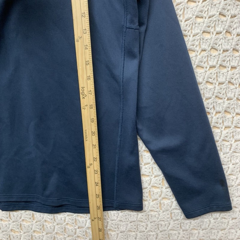 Nike Pullover Shirt Mens Sz L Navy Blue Element Running Training 1/4 Zip 547793 gallery