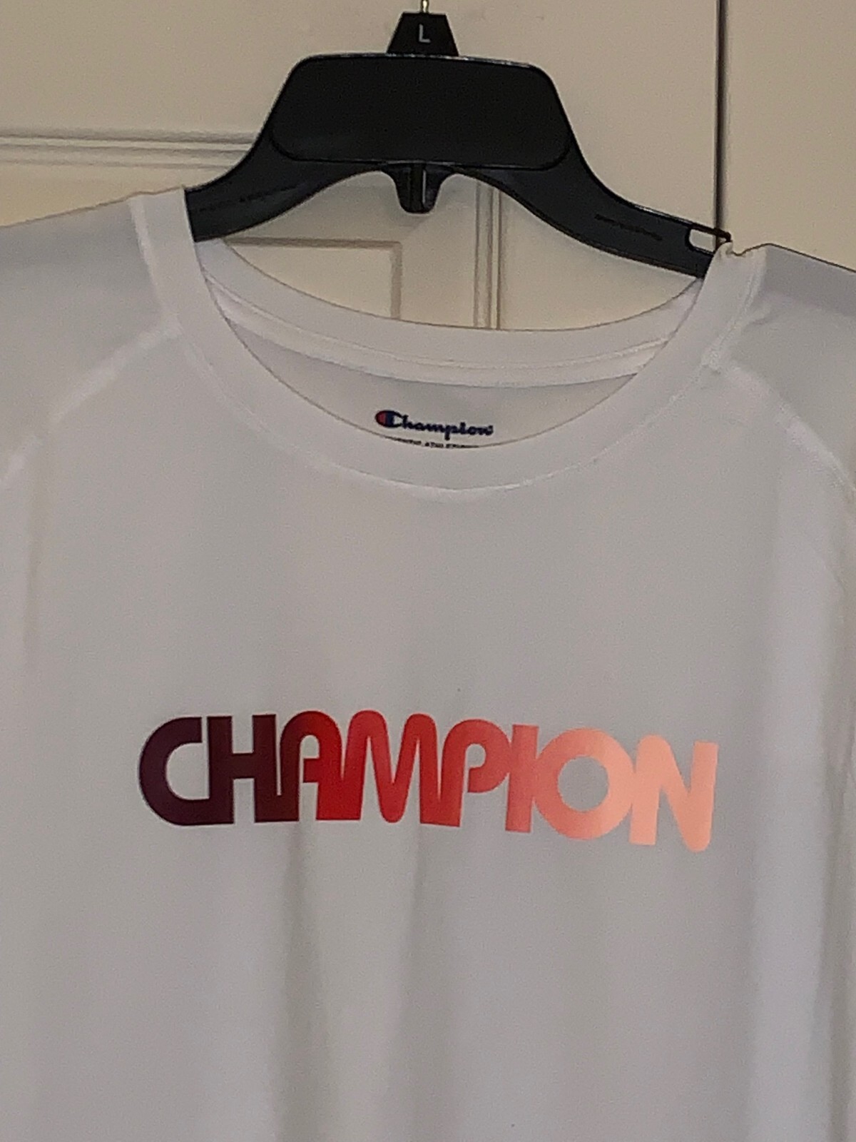 NWT Champion Active Water/Wind Resistant Active Men's White S/S Mesh T-shirt gallery