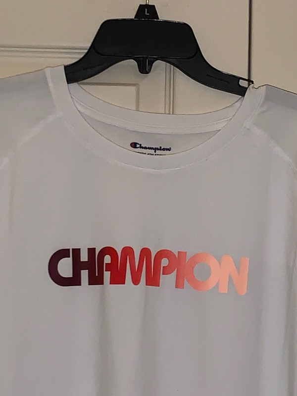 NWT Champion Active Water/Wind Resistant Active Men's White S/S Mesh T-shirt gallery