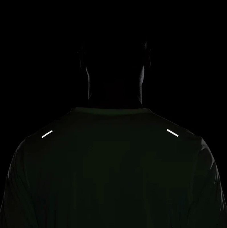 Running Shirt Nike Dri-FIT Rise 365 Mens Short-Sleeve Training Gym Top Green M L gallery