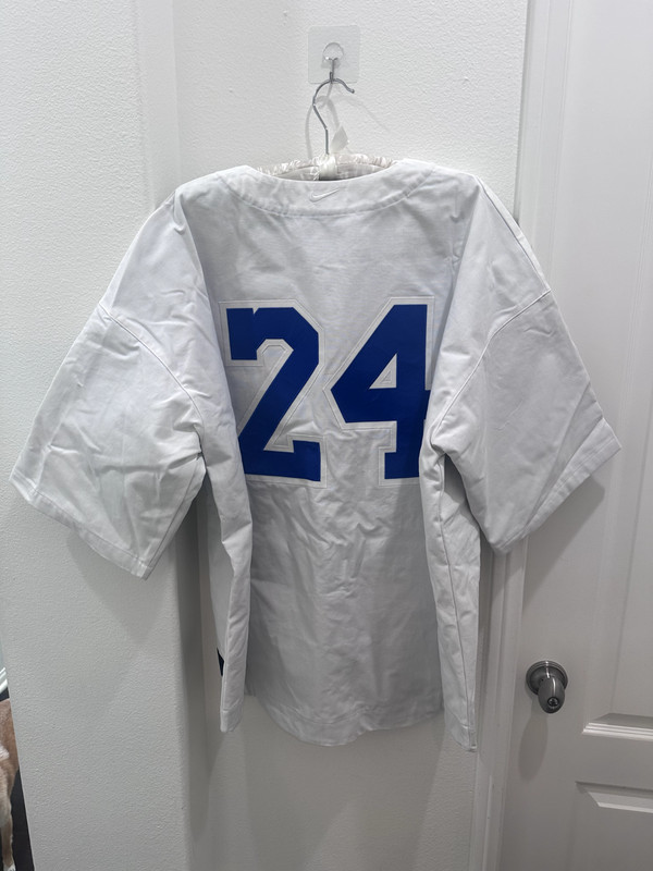 Nike x Kobe Bryant Baseball Jersey (White / Game Royal) IB0007-100 Size L gallery